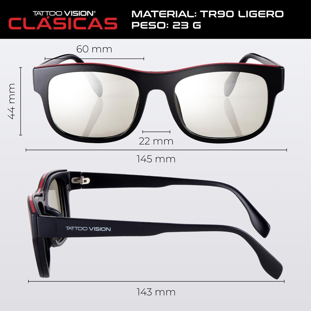 gafas clasicas tattoo vision con medidas