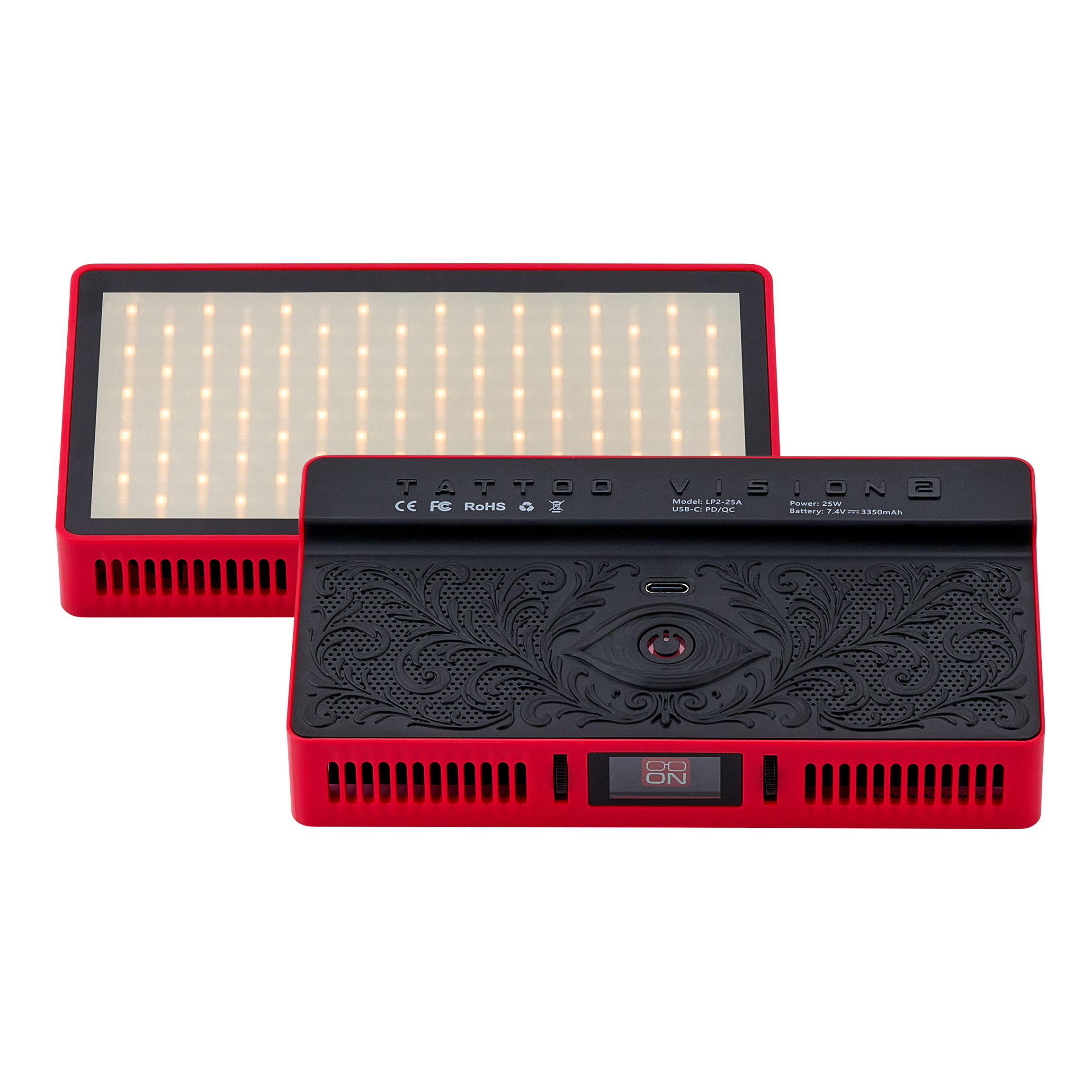 luz led 2x red